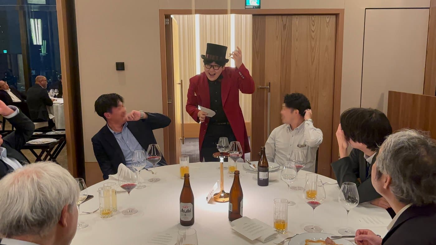 マジシャンDaiSukeの会食の席で